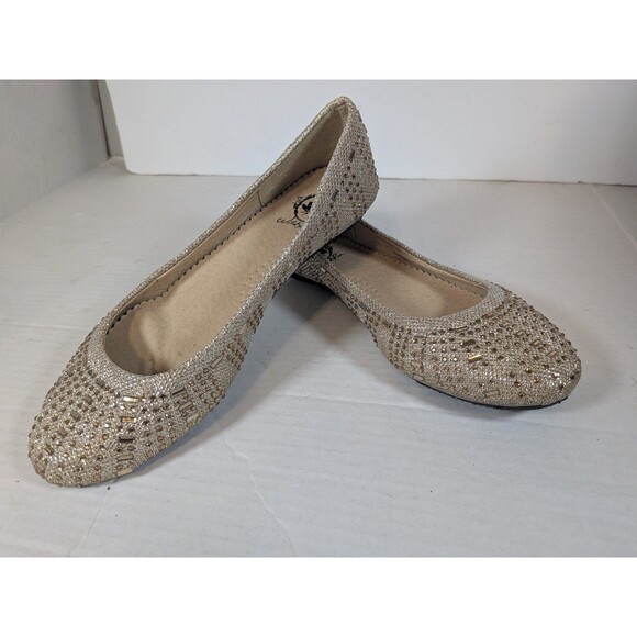 Wild Rose Shoes - Flats sparkle bling size 8 flats